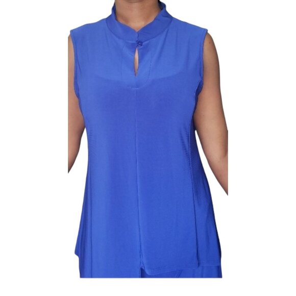 CT1681 Patchington Mandarin Sleeveless Tank & Wrap Pant - Picture 4 of 5